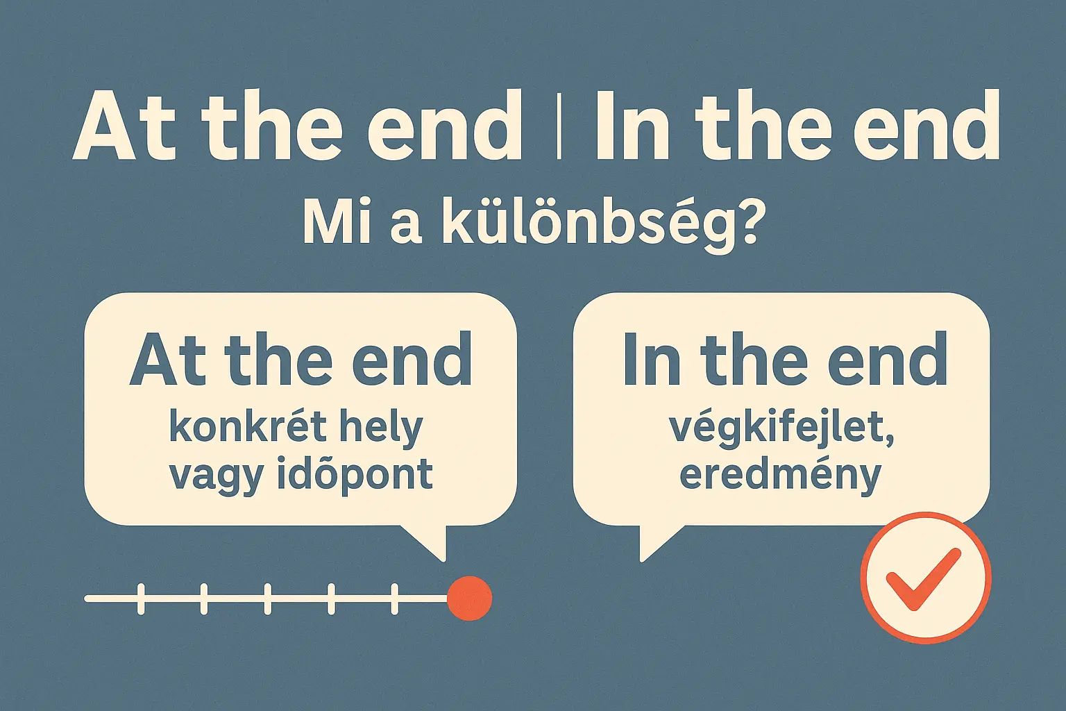 At the end vagy In the end
